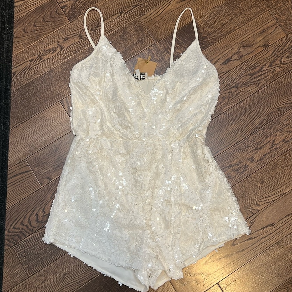 Sabo Luxe sequin romper- NWT